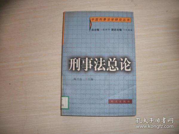 刑事法总论——中国刑事法学研究丛书