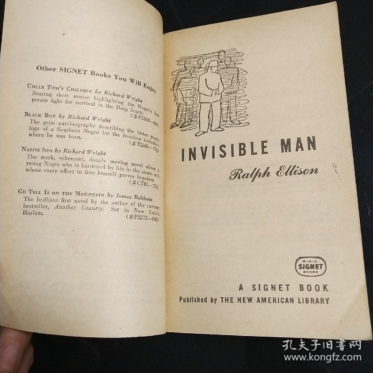 Invisible Man 【小说《隐形人》英文版 】