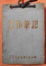 五十年代老笔记本：中国人民解放军云南省军区政治部工作笔记（全新空白未书写）