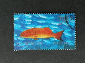 编年邮票1998-29海底世界观赏鱼8-2信销近上品