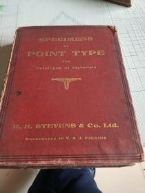 SPECIMENS. OF POINT  TYPE  AND CATALOGUE  OF  MATERIAL