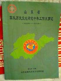 山东省窦氏历史文化研究十年工作大事记（2005-2015）