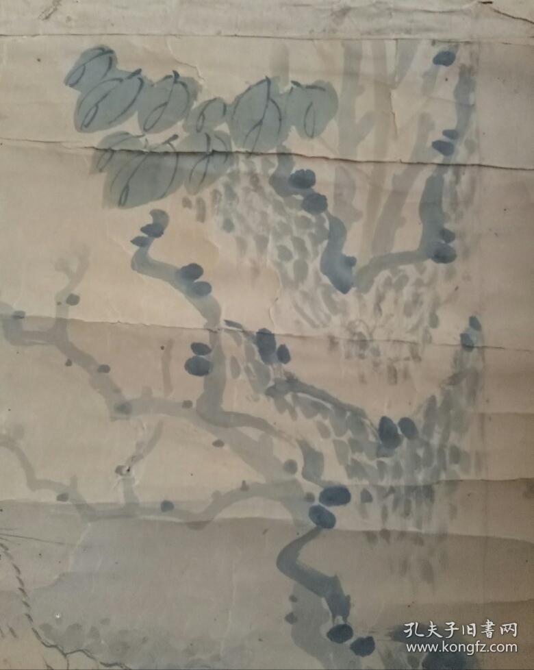 清代懊道人款花鸟