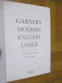 Garner's Modern English Usage   （Fourth Edition)   16开，精装