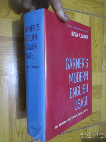 Garner's Modern English Usage   （Fourth Edition)   16开，精装