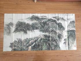 著名青年画家 中国美协会员 广西艺术学院副教授 陶振兴山水《春山云起图》