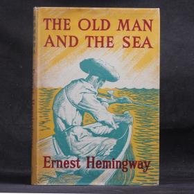 英文原版现货 古董书 老人与海 THE OLD MAN AND THE SEA 1953年伦敦插图初版 【硬精装 原书衣】