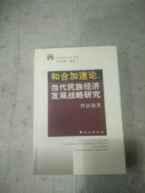 和合加速论：当代民族经济发展战略研究