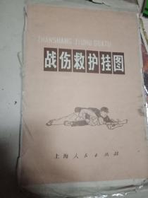 战伤救护挂图 15幅全 封套品差，内图完好