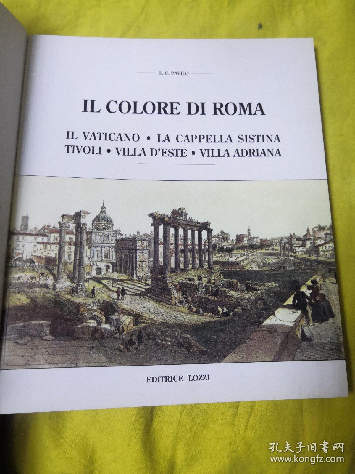 IL COLORE DI Roma 罗马的色彩【意大利文原版 画册】