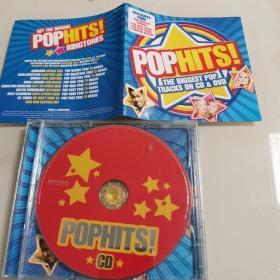 原版唱片双碟片pop hits the biggest pop tracks on CD & DVD，流行劲歌金曲精选集，CD+DVD，22+8首歌。可复制产品 ，非假不退。