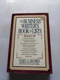 THE BUSINESS WRITER S BOOK OF LISTS