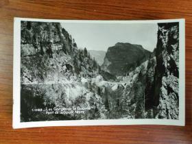 法国20世纪初明信片：拉伯恩峡谷-黑古尔桥