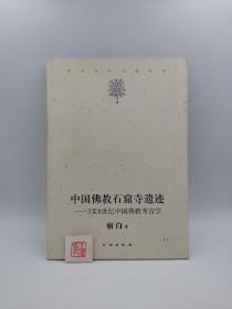 中国佛教石窟寺遗迹：3至8世纪中国佛教考古学（一版一印）