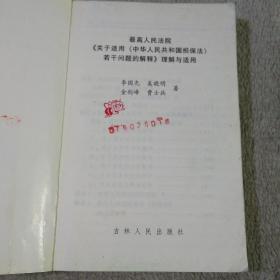 最高人民法院《关于适用中华人民共和国担保法若干问题的解释》理解与适用