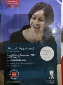 ACCA批准（互动文本）会计基础fab/ACCA（商业会计）
2016.9.1~2017.8.31