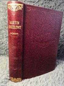 MARTIN CHUZZLEWIT     含PHIZ插图  DICKENS 漆面精装 书顶刷红 686页 19X13.5CM