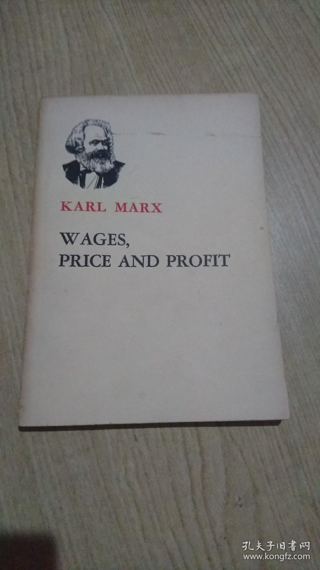 Wages,Price and Profit    Karl Marx  （英文）（工资、价格和利润）