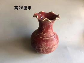 宋代红釉钧瓷尊瓶