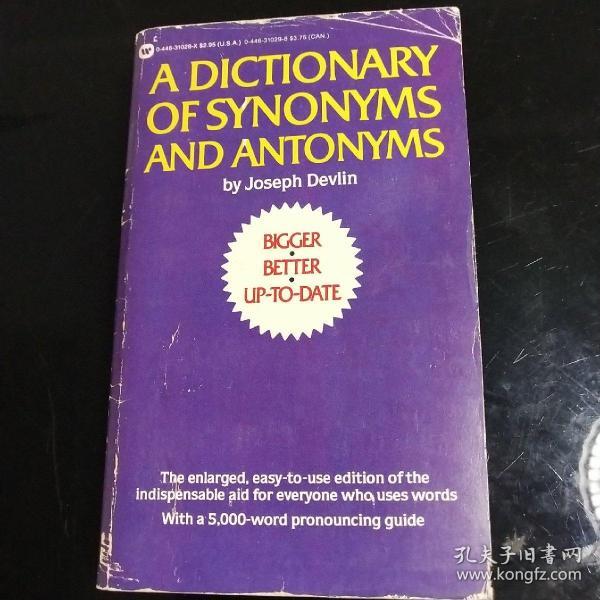 A Dictionary of Synonyms and Antonyms