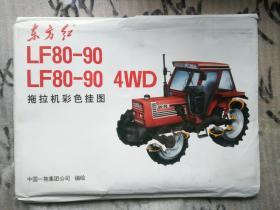 东方红 LF80 —90 LF80—90 4WD  拖拉机彩色挂图