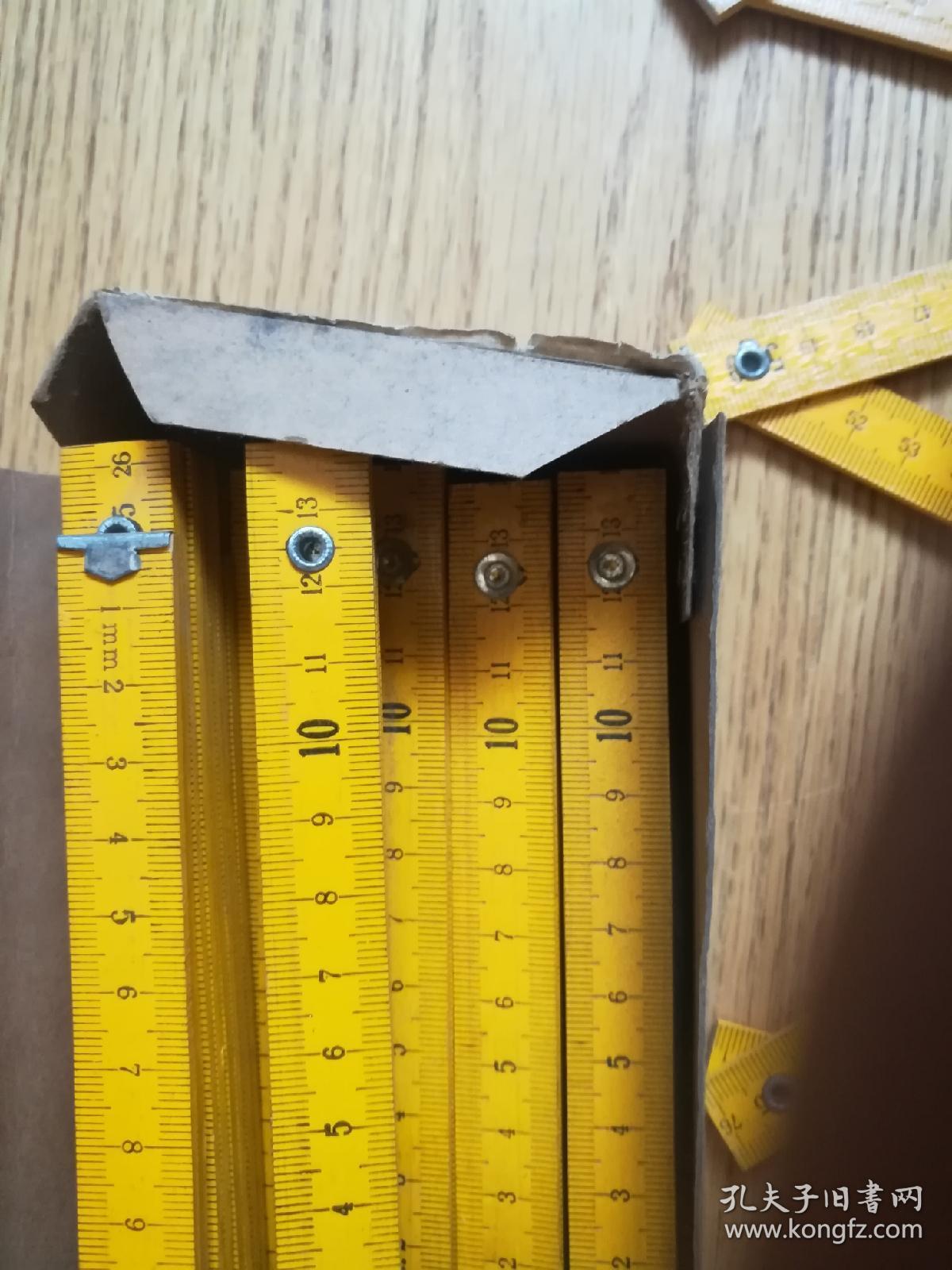 库存前进牌八折木尺一盒10个
