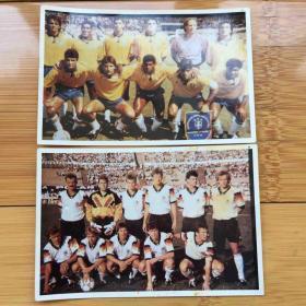90年代巴西和德国国家足球队照片
两张一起售