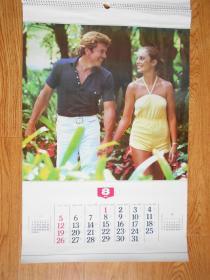 1990年挂历 情侣 美女情侣 13张全(长76厘米、宽50厘米)