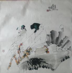 王西京《唐人诗意》51 X 50厘米