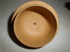 收藏老紫砂壶:汤渡宜兴陶业合作社黄泥大号缀球壶老紫砂壶