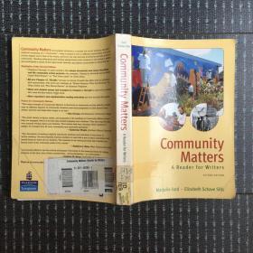 英文原版书：community matters a reader for writers 小16开