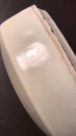 定窑瓷片（50）----北宋定窑白釉罐盖瓷片（北京城区地下出土）