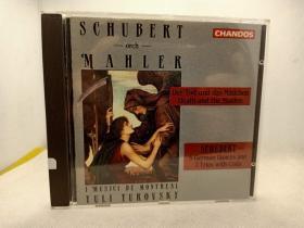 外版CD、舒伯特：第十四号弦乐四重奏(死神与少女) SCHUBERT: String Quartet No.14 "Der Tod und das Modchen"。以及舒伯特5首德国舞曲以及7首三重奏。威尼斯音乐家室内乐团I MUSICI演奏，尤里．突洛夫斯基指揮，俄羅斯著名大提琴家、指揮、教育家。