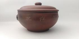 70-80年代宜兴紫砂汽锅。3
