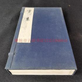 稀见：民国琴丝匣镜轩稿本石印《字系十五卷附录一卷》4厚册全 嘉定人夏曰琖编著 白纸近全品