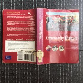 英文原版书：community matters a reader for writers 16开