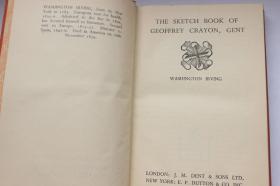1944年英文原版：THE SKETCH BOOK OF GEOFFREY CRAYON, GENT华盛顿·欧文，见闻札记