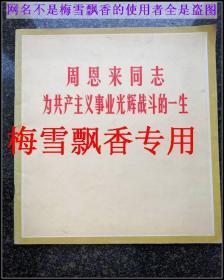 周恩来同志为共产主义事业战斗的一生大型历史画册-内大量珍贵图片 人民美术老版