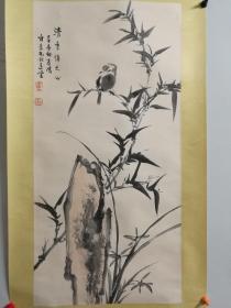 霍春阳，花鸟画立轴买家自鉴