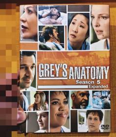 DVD 5K品牌9碟装 美国ABC电视台电视剧 GREY'S ANATOMY Season 5 实习医生格蕾第五季