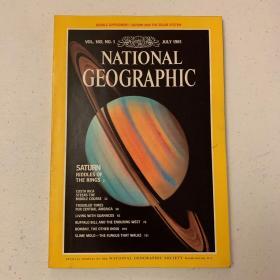 (从美国发货)特价national geographic美国国家地理1981年7月土星，哥斯达黎加，美国中部，大羊驼，西域枪神(野牛比尔)，孟买，粘液菌