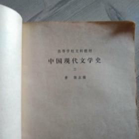 中国现代文学史（ 二 ）参照图片
