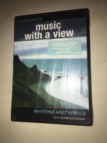 美国正版DVD：JAZZSCAPES Music With a View - Rhythm and Waves 爵士乐欣赏音乐-节奏与波浪  全新未使用