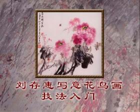 《刘存惠写意花鸟画技法入门》1-64讲16DVD高清光盘