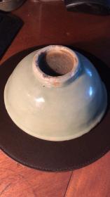 龙泉窑瓷片（22）----元代龙泉窑青釉碗残件（北京城区工地出土）