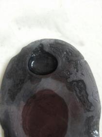 掌上老端砚台