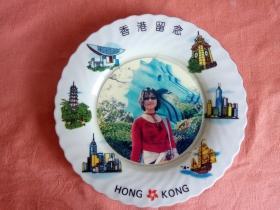 HONG KONG 纪念摆盘、赏盘、瓷盘：