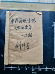 孔网唯一！中央民族学院院刊（1955年创刊号）、1956年、1958年、1959年、1960年 合订本  6册合售  具体详见图片 包邮！