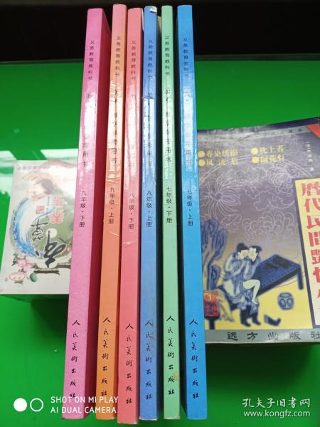 义务教育教科书  教学参考用书  美术  7-9年级6册合售