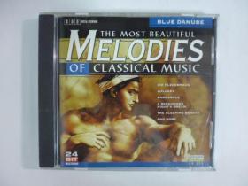 1998年美國版.24BIT.BLUE DANUBE.THE MOST BEAUTIFUL MELODIES OF CLASSICAL MUSIC.二手CD(Q23)